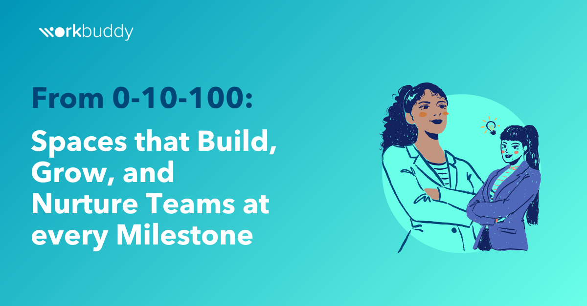 From 0-10-100: Spaces that Build, Grow, and Nurture Teams at every Milestone - Work-Buddy coworking insights